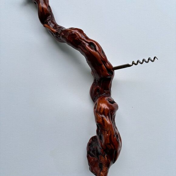 EXTRA LARGE 1930s’ Grape Vine Cork Screw French Siret Laurent Barware 16" Long! - Picture 4 of 6